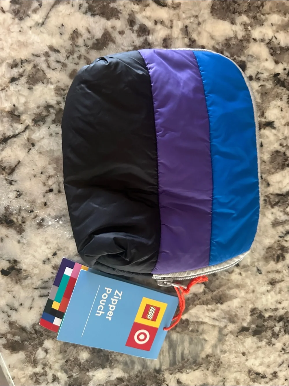 Target Kids Zipper Pouch in Black, Purple & Blue